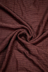 Cubical Textured Georgette Staller - Dark Choco