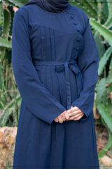 Pleated Chest Maxi - Blue