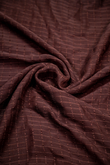 Cubical Textured Georgette Staller - Dark Choco