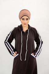 Hoodie Abaya – Dark Choco