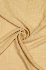 Cubical Textured Georgette Staller - Fawn