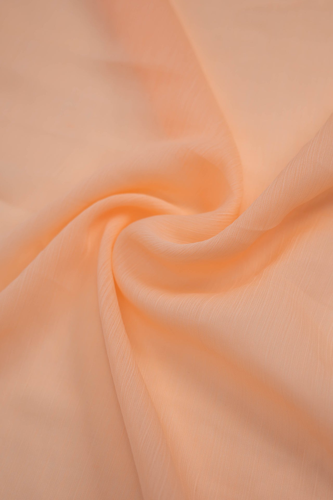 Crinkle Georgette Staller - Peach