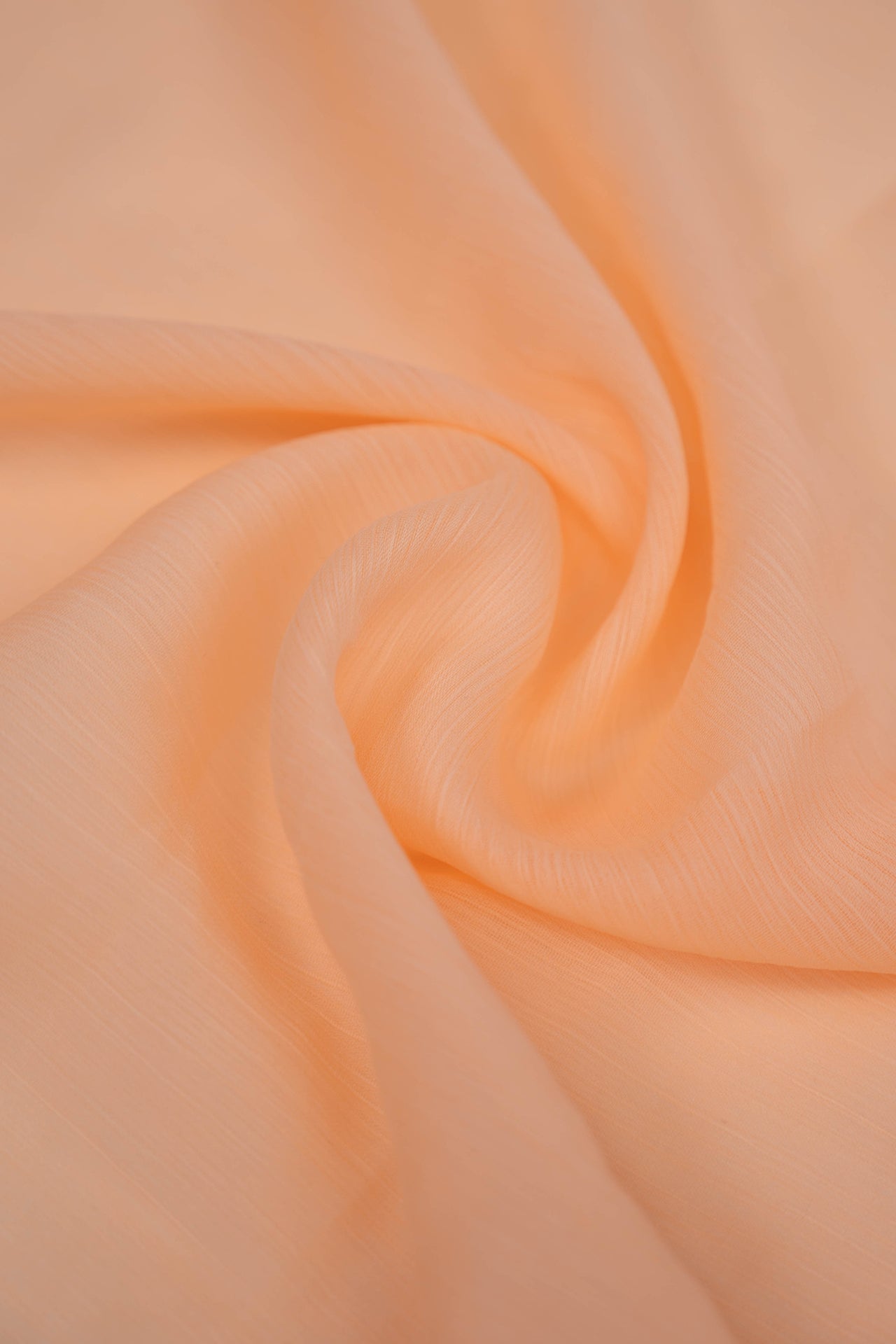 Crinkle Georgette Staller - Peach