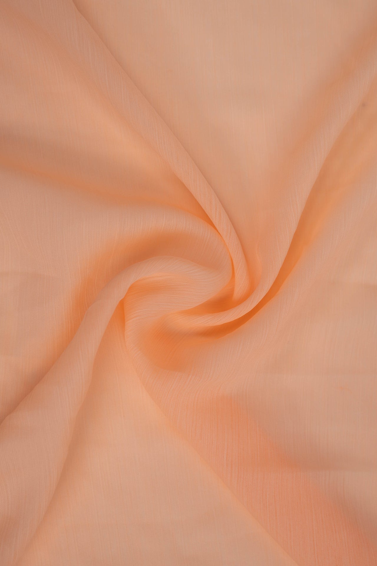Crinkle Georgette Staller - Peach