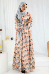Nashwa P6 - Pirnted Maxi Abaya