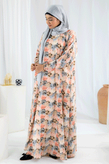 Nashwa P6 - Pirnted Maxi Abaya
