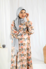 Nashwa P6 - Pirnted Maxi Abaya