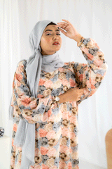 Nashwa P6 - Pirnted Maxi Abaya