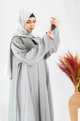 Hawwa Maxi Abaya - Grey