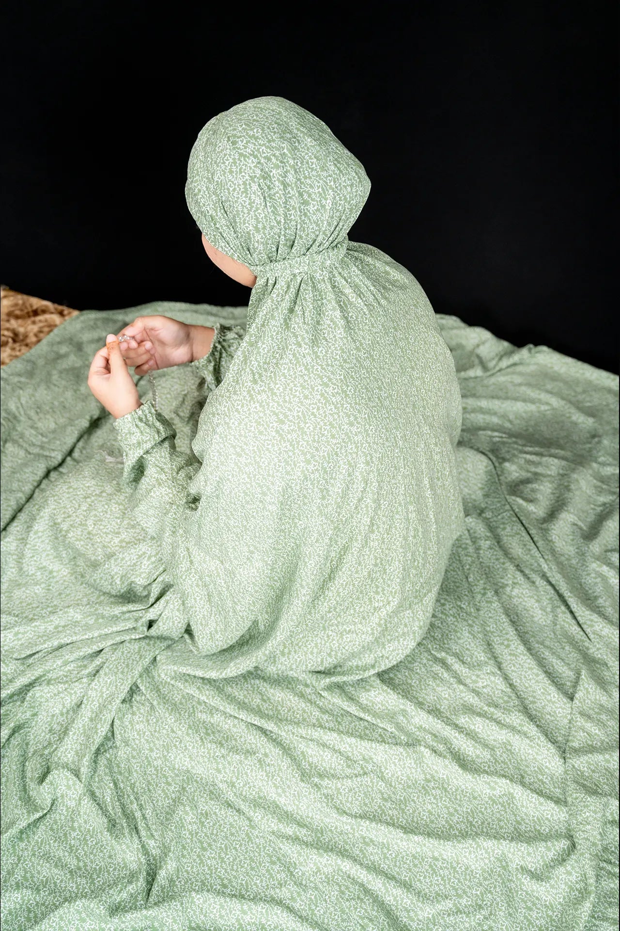 Namaz Chadar - Mint Green