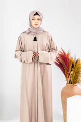 Hawwa Maxi Abaya - Beige