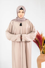 Hawwa Maxi Abaya - Beige