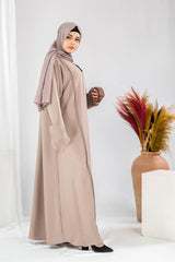 Hawwa Maxi Abaya - Beige