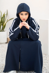Hoodie Abaya – Navy Blue