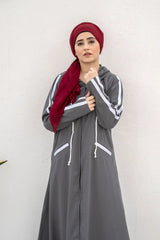 Hoodie Abaya – Smokey Grey