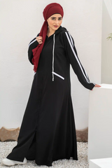 Hoodie Abaya – Black