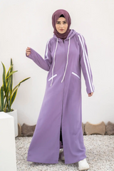 Hoodie Abaya – Lavender