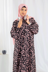 Nashwa P8 - Pirnted Maxi Abaya
