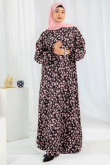 Nashwa P8 - Pirnted Maxi Abaya