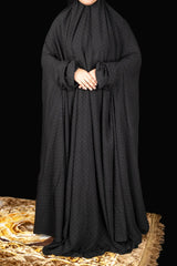 Namaz Chadar - Black Dotted
