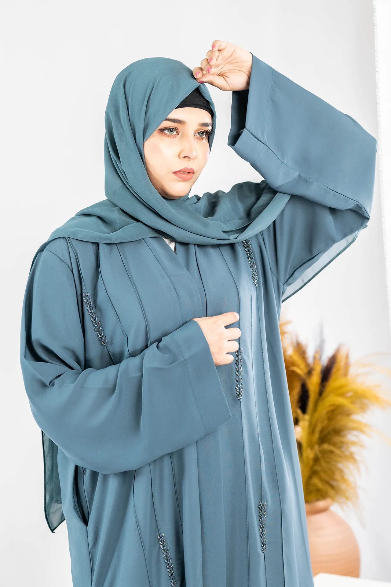 Haya - Emerald Green Abaya