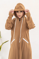 Hoodie Abaya – Camel