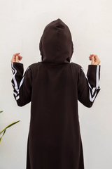Hoodie Abaya – Dark Choco