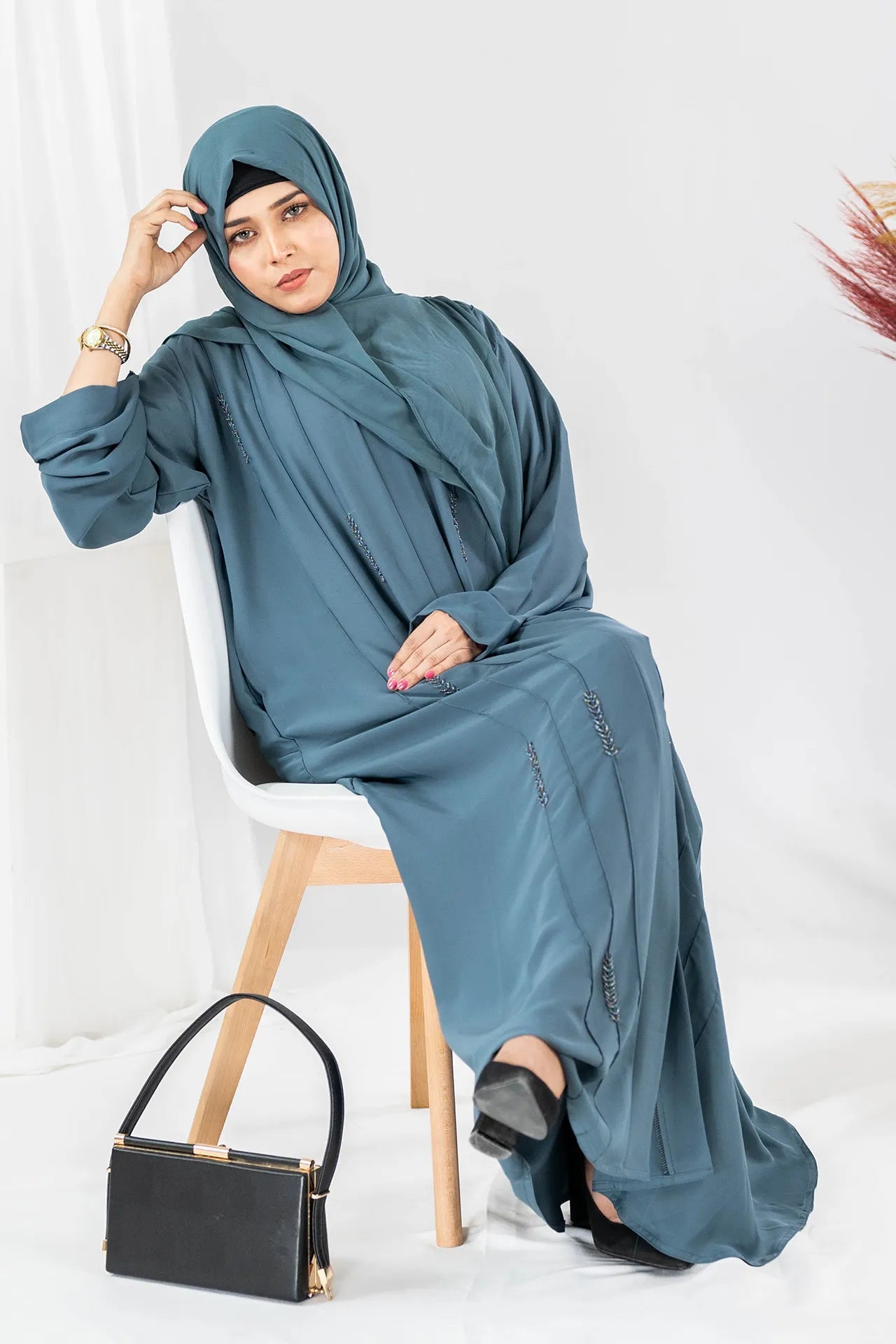 Haya - Emerald Green Abaya