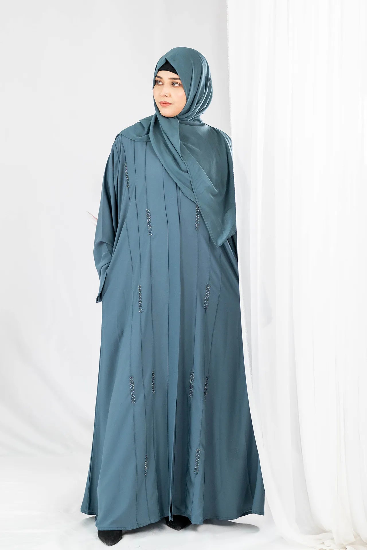Haya - Emerald Green Abaya