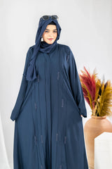 Haya - Navy Blue Abaya
