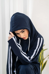 Hoodie Abaya – Navy Blue