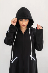 Hoodie Abaya – Black