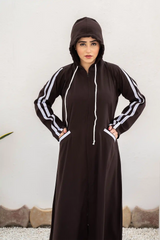 Hoodie Abaya – Dark Choco