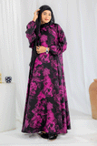 Nashwa P10 - Pirnted Maxi Abaya