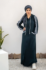 Hoodie Abaya – Deep Ocean