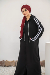 Hoodie Abaya – Black