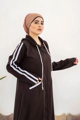 Hoodie Abaya – Dark Choco