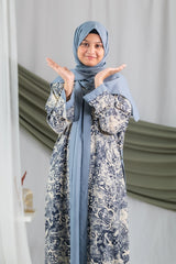 Bahaar 2.0 - Sky Blue Wave Textured Printed Flapped