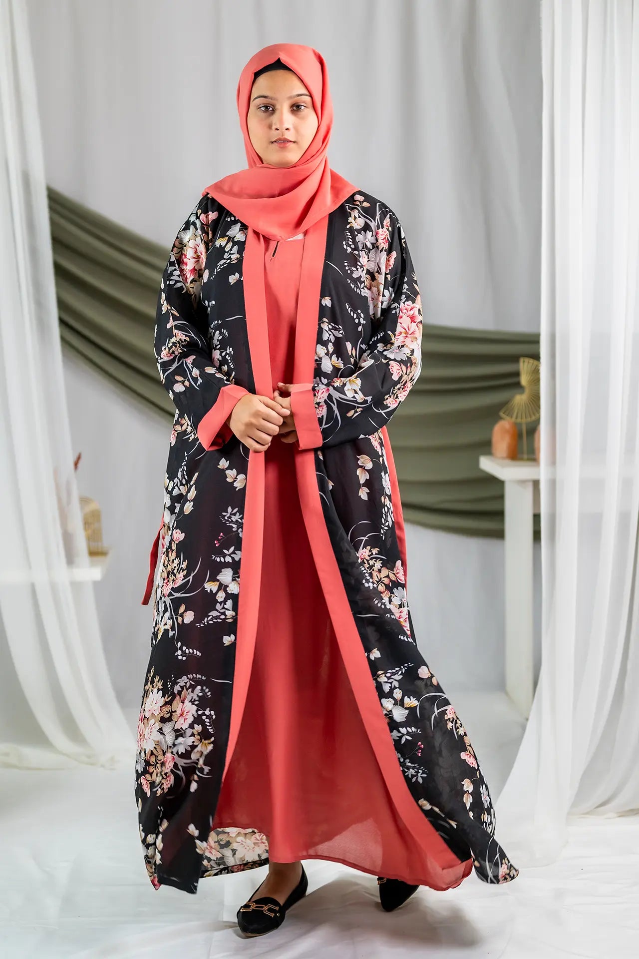 Bahaar 2.0 - Pink Flowered Printed Flapped