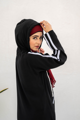 Modest Hoodie Abaya – Black