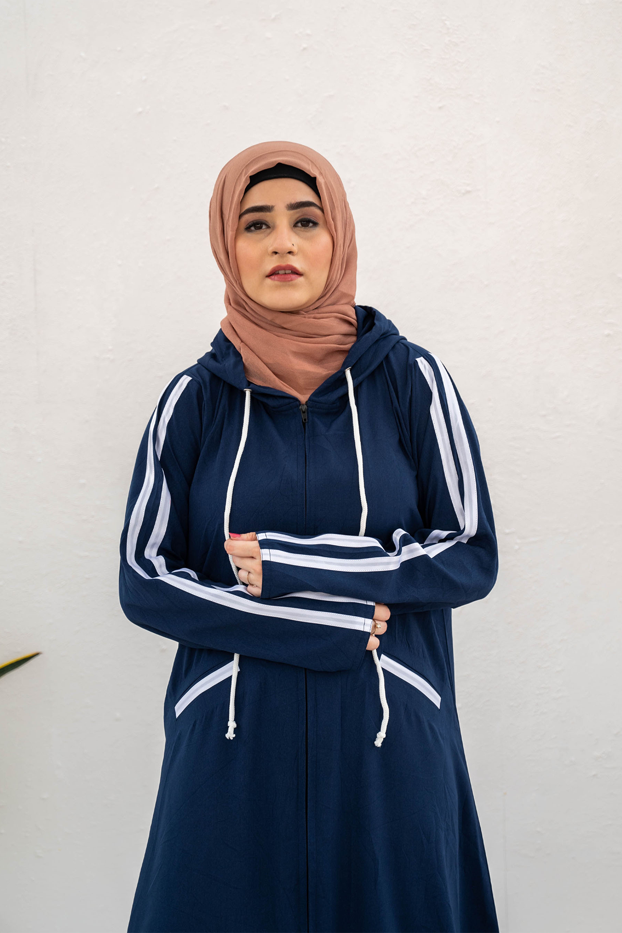 Modest Hoodie Abaya – Royal Blue