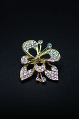 Crystal Butterfly Brooch