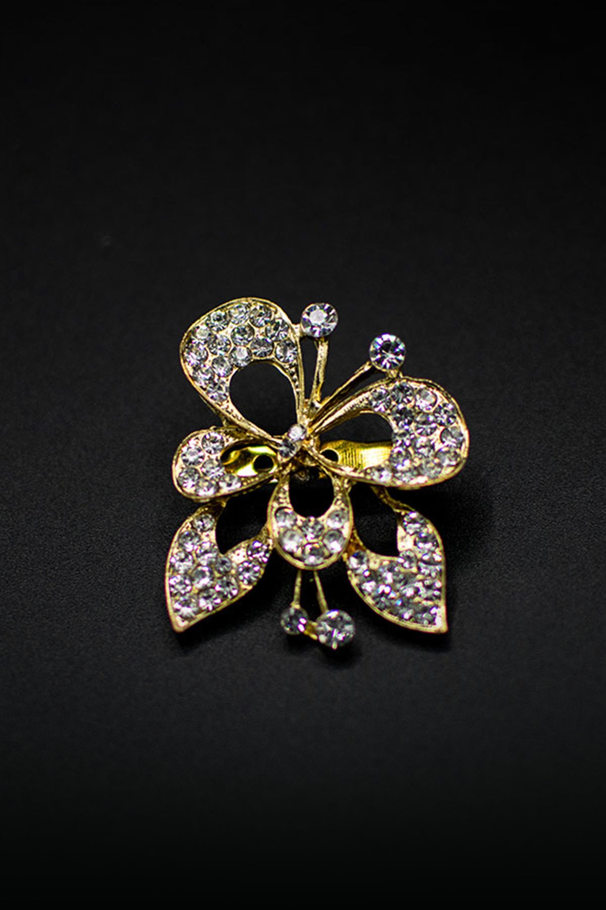 Crystal Butterfly Brooch