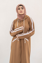 Modest Hoodie Abaya – Camel
