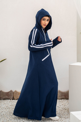 Modest Hoodie Abaya – Royal Blue