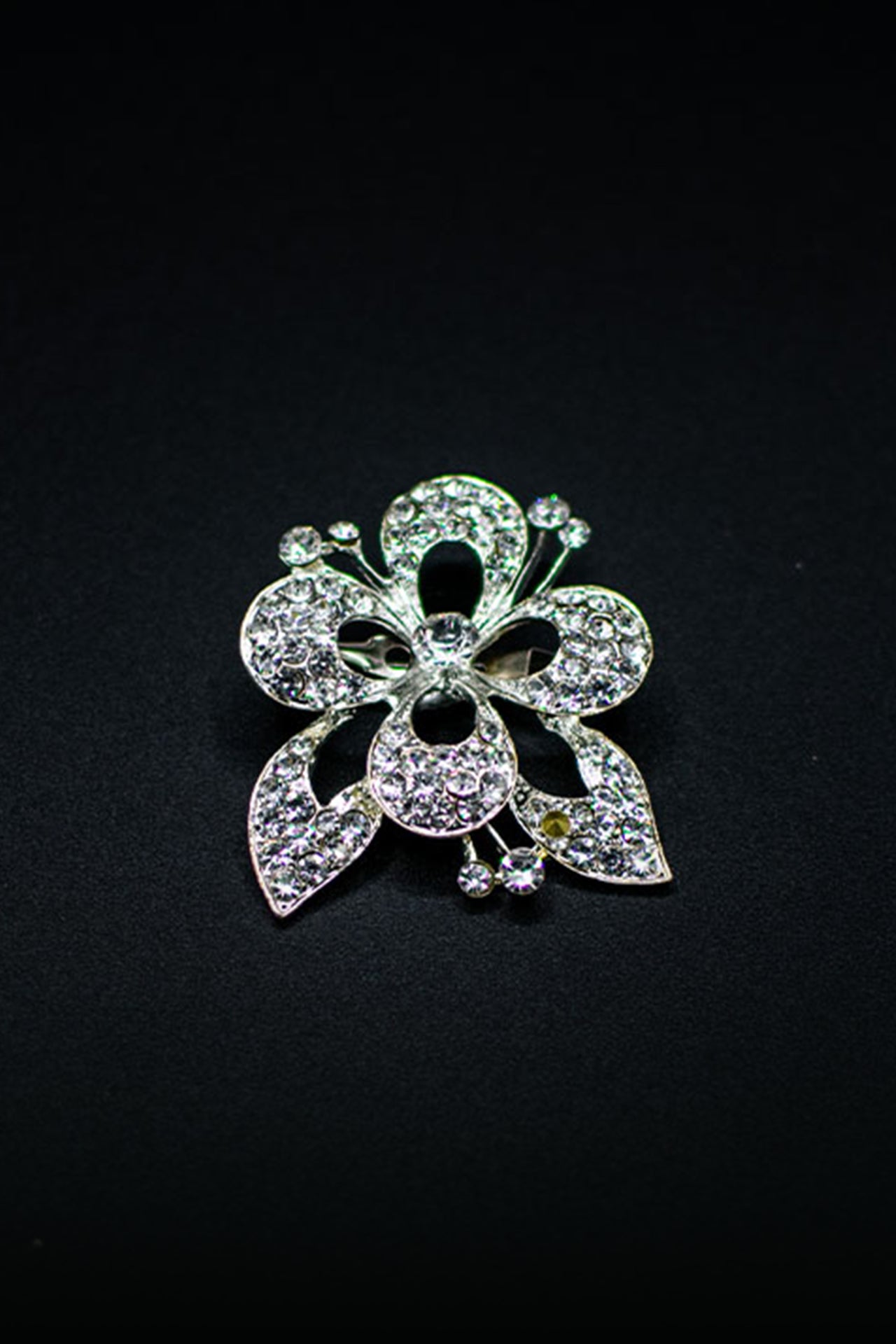 Silver Flowered Brooch