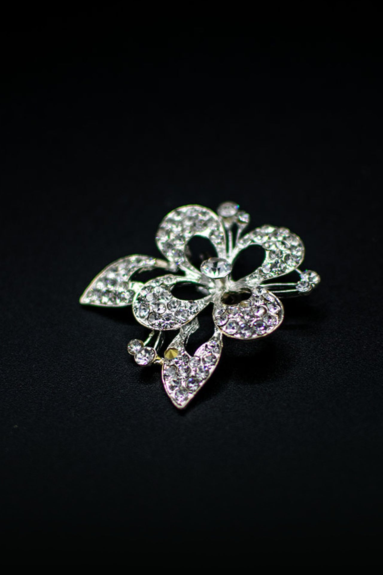 Silver Flowered Brooch