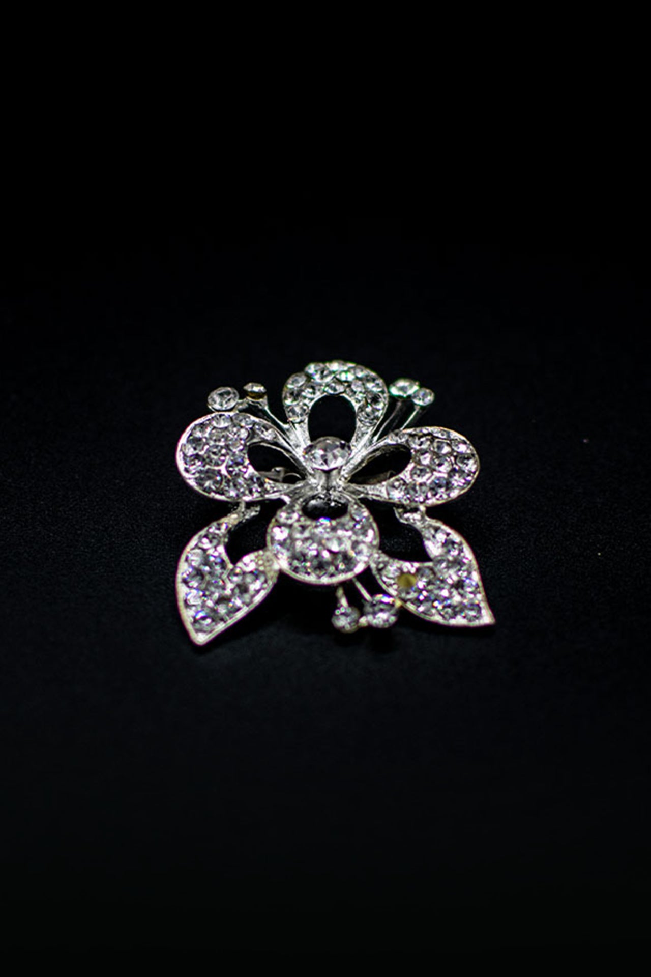 Silver Flowered Brooch