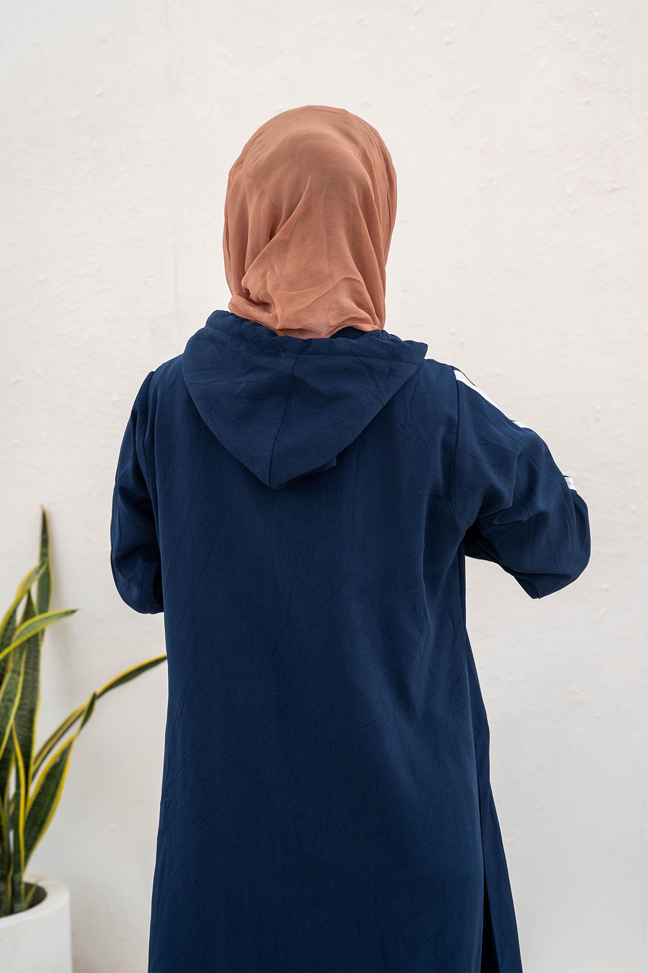 Modest Hoodie Abaya – Royal Blue