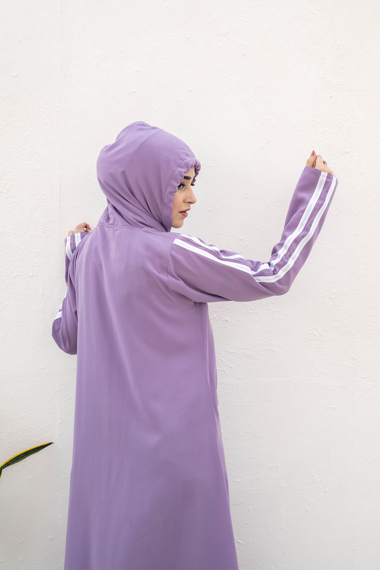 Modest Hoodie Abaya – Lavender